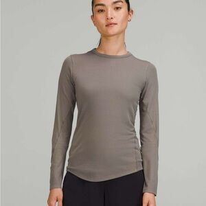 Lululemon Hold Tight Ribbed Long Sleeve Shirt in Rover Size 12